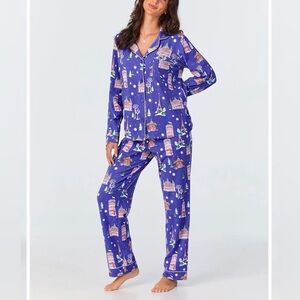 BedHead Winter in Paris Pajamas Set Women’s Size Large